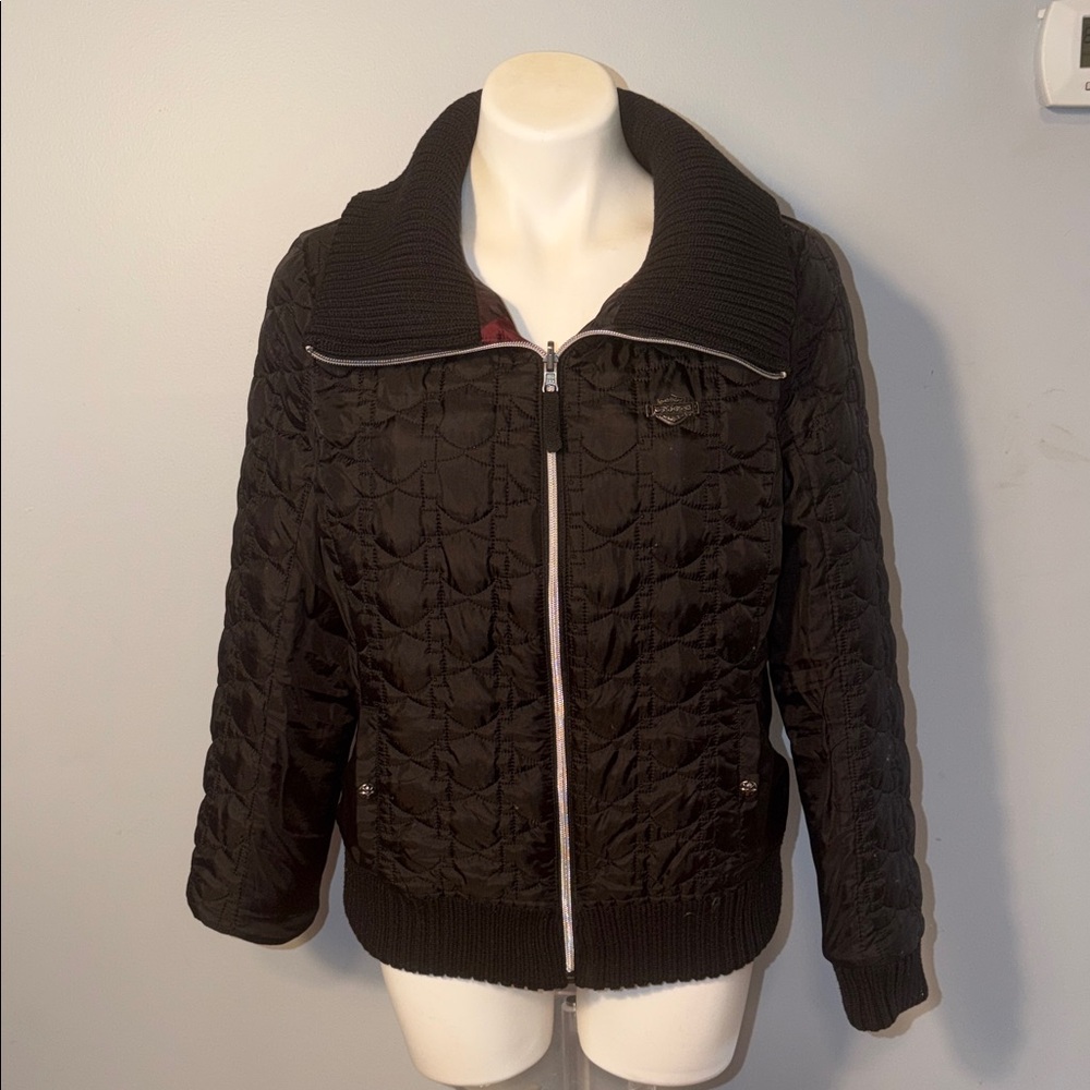 Harley Davidson Ladies Reversible Puffer Jacket. Large.